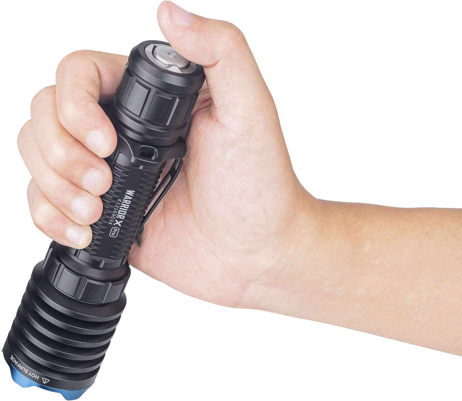 Olight Warrior X Pro Tactical LED Flashlight, Black, 2250