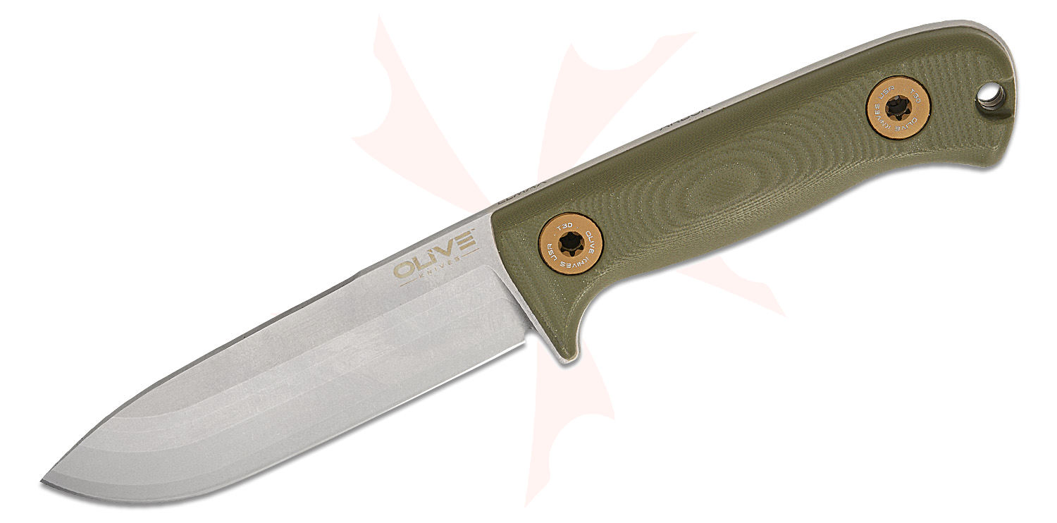 Olive Knife Arbor Fixed Blade Knife 4.54