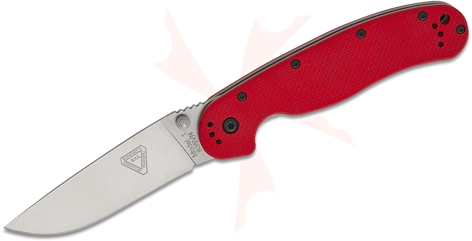 LOVE RAT（RED Ver.) Ontario RAT Model 1 Folding Knife 3.5