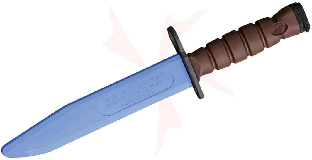 Ontario OKC3S Khaki Brown USMC Training Bayonet 8