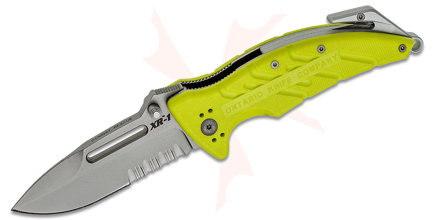 リリパットレーン1☆NATURE'S BOUNTY Ontario XR-1 Xtreme Rescue Folding Knife 3.375