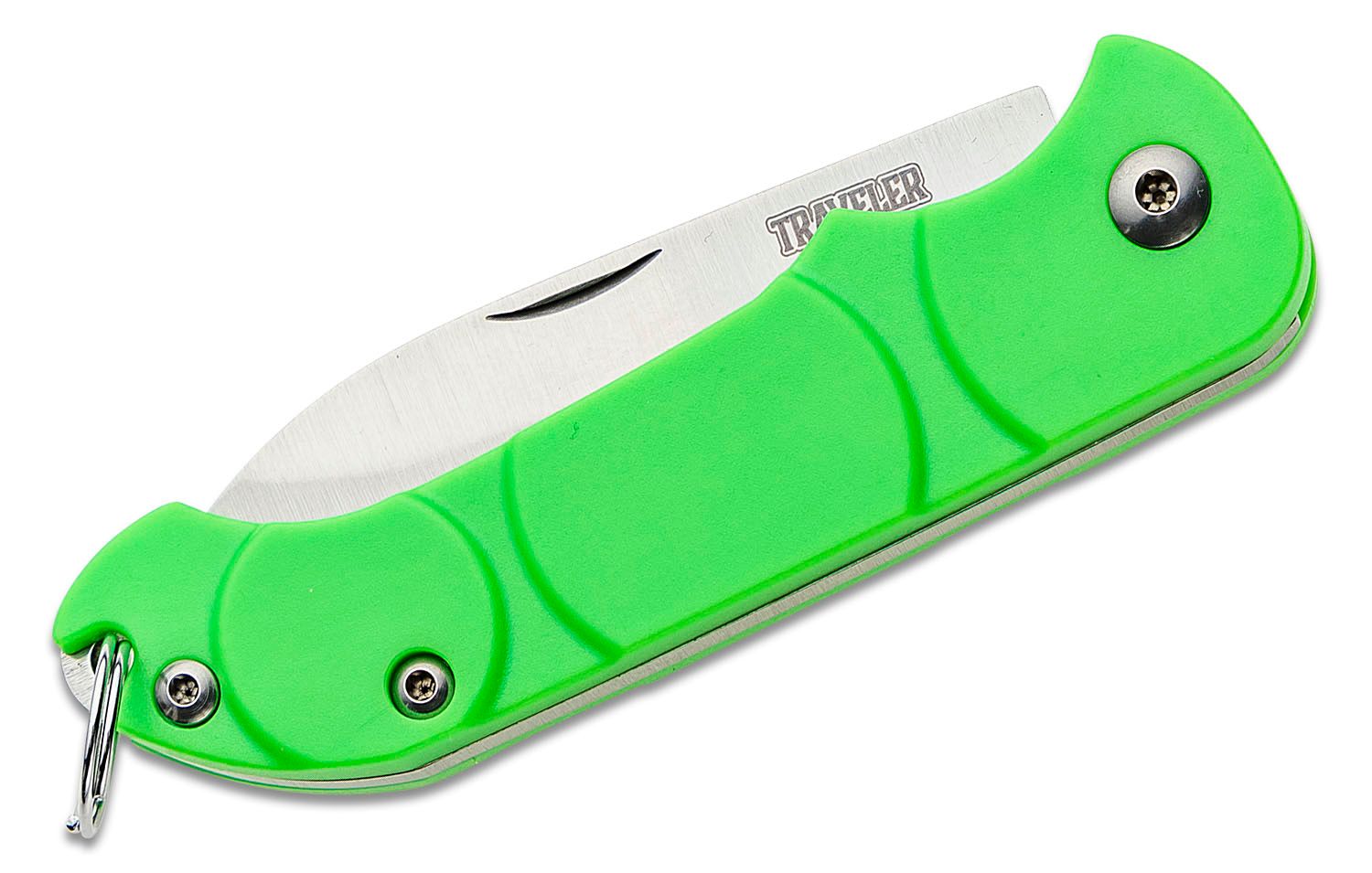 Ontario Traveler Keyring Folding Knife 2.13 Satin Plain Blade