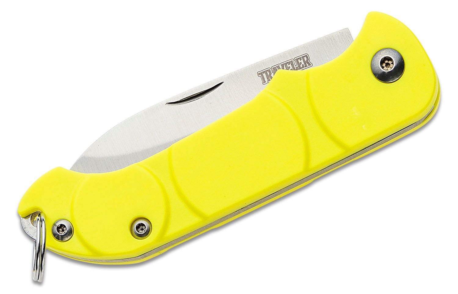 Ontario Traveler Keyring Folding Knife 2.13 Satin Plain Blade