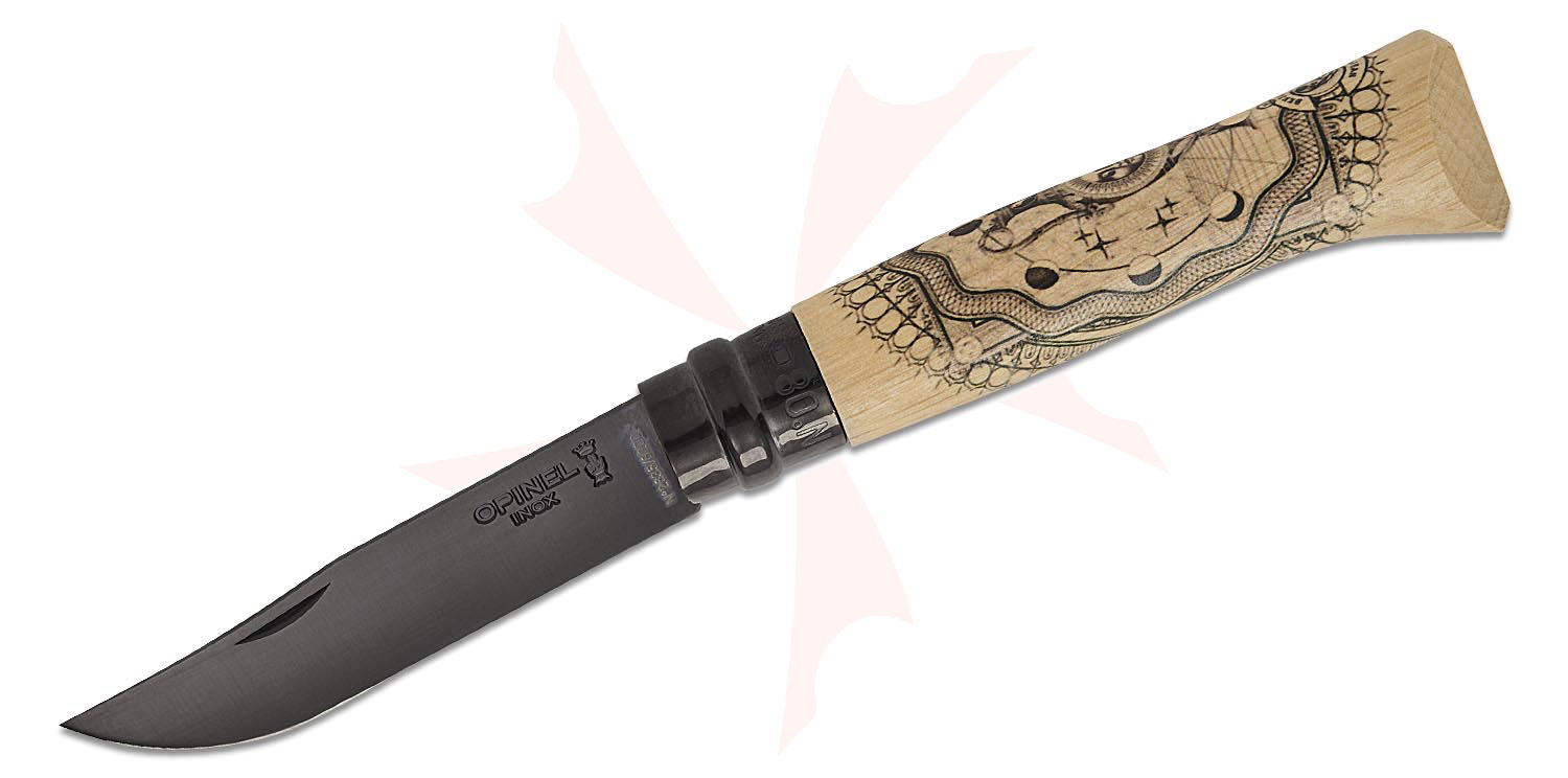 Opinel N08 Artist Limited Edition V Cosmos Folding Knife 3.28