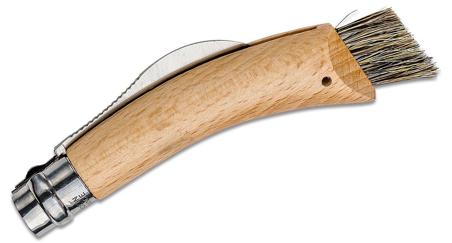 Opinel Mushroom Hunting Knife, Stainless Steel, Beech Wood, Boar's Hair  Bristles. on Food52