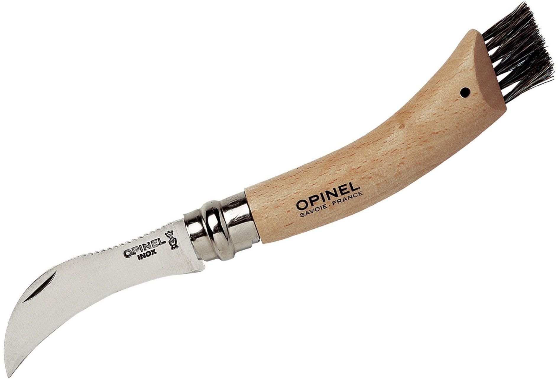 Opinel Oak Mushroom Knife with Brush