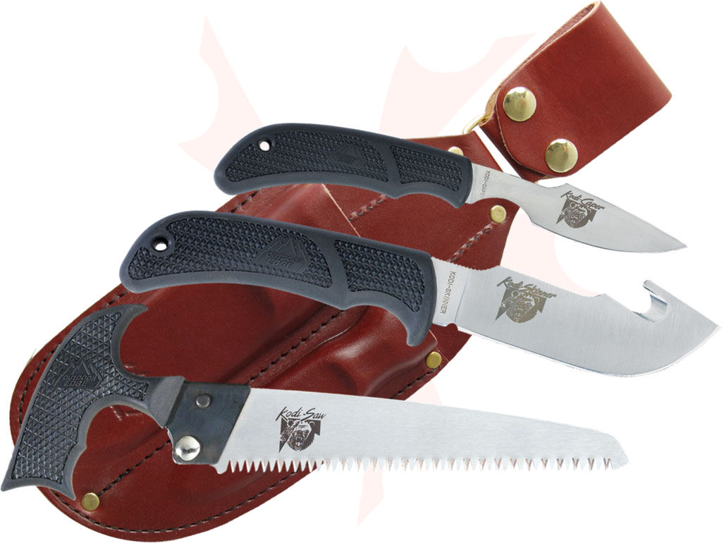 Outdoor Edge Kodi-Pak Hunter's Set, Caping Knife, Gut Hook Skinner