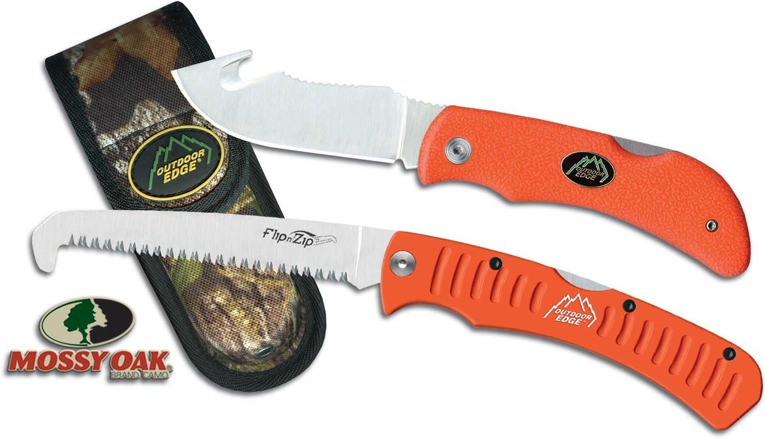 Outdoor Edge WildGuide Knife Set - Orange