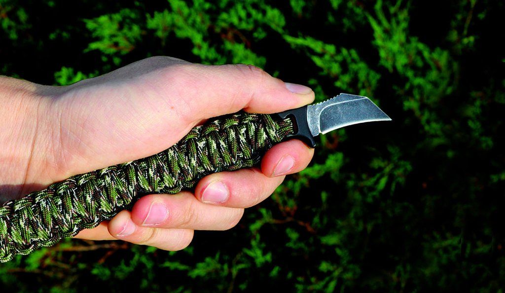 Outdoor Edge Para Claw Large Camo 550 Paracord Bracelet 8cr13mov Stainless Blade for sale online 