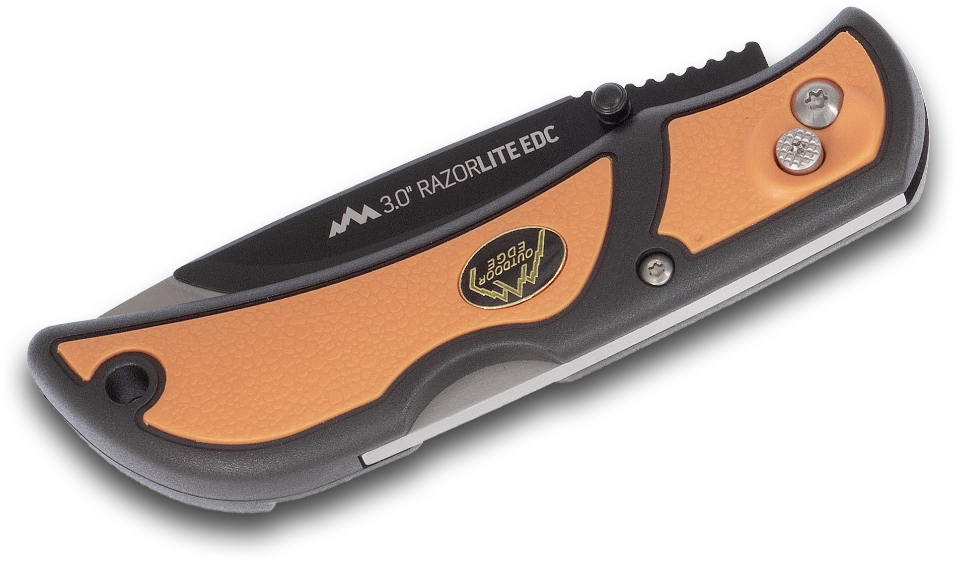 Outdoor Edge RazorLite EDC Folding Hunter 3" Replaceable Blade, Orange
