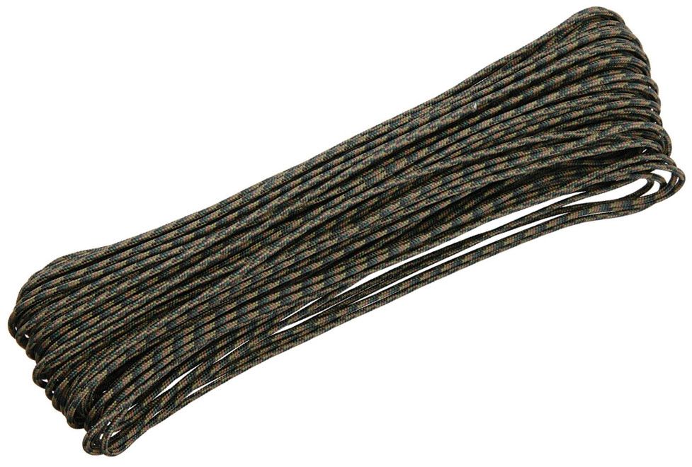 Atwood Rope 275 Tactical Cord, Woodland Camo, 100 Feet - KnifeCenter -  RG1155