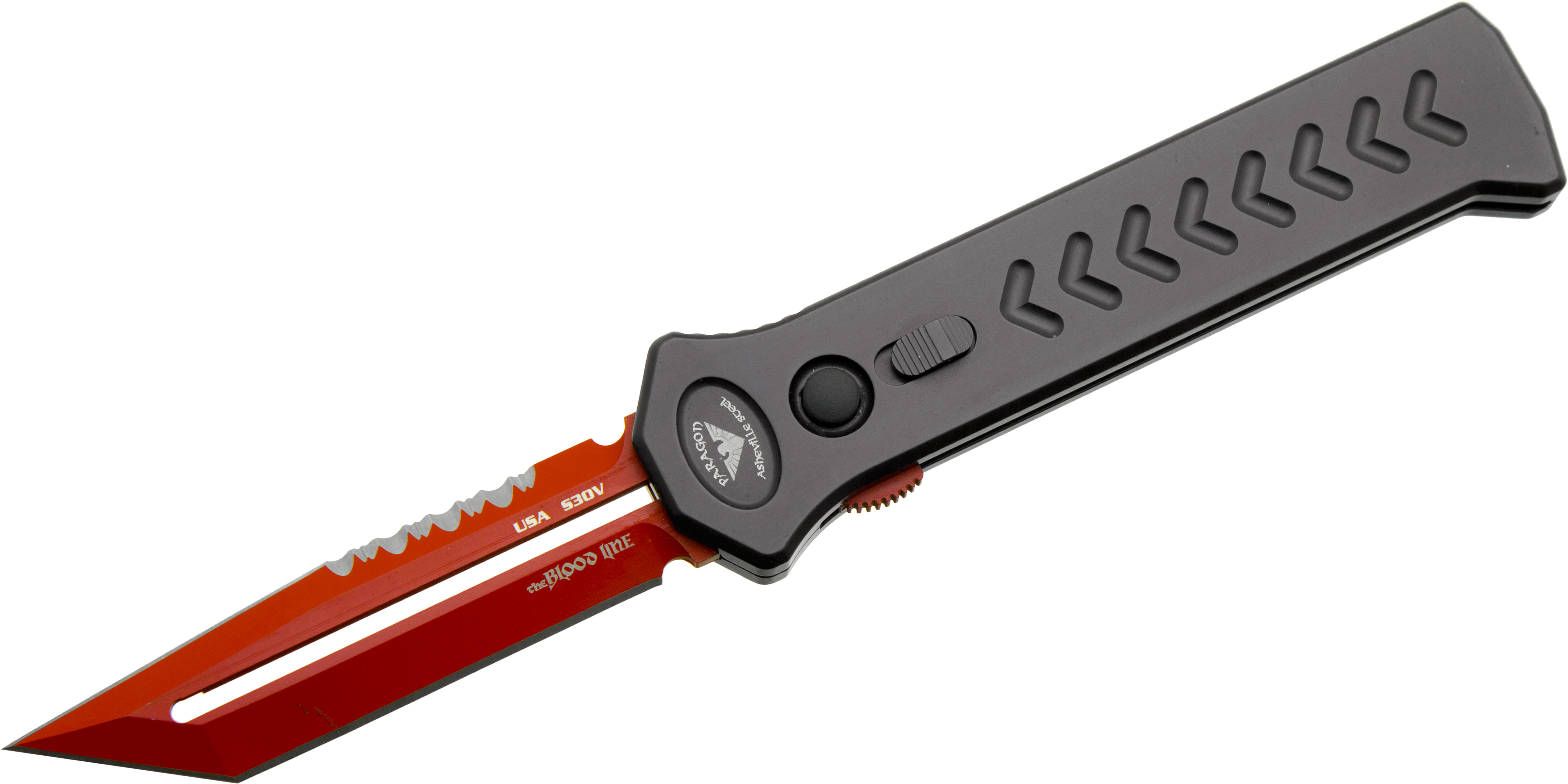 Paragon Knives by Asheville Steel Para-XD Blood Line OTF AUTO 3.5