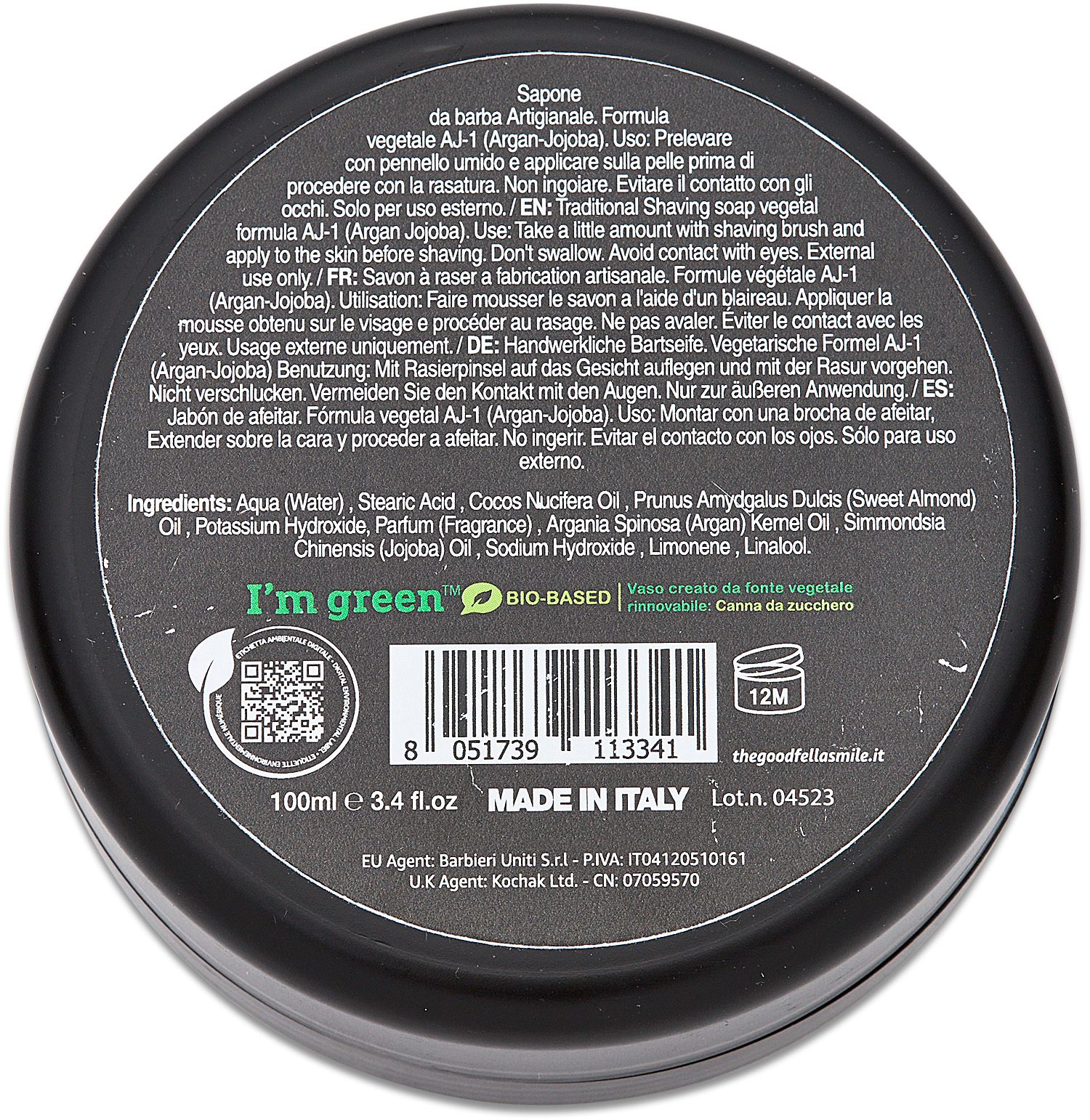 The Goodfellas' Smile Shave Soap, 3.4 oz. Tub, Solo - KnifeCenter ...