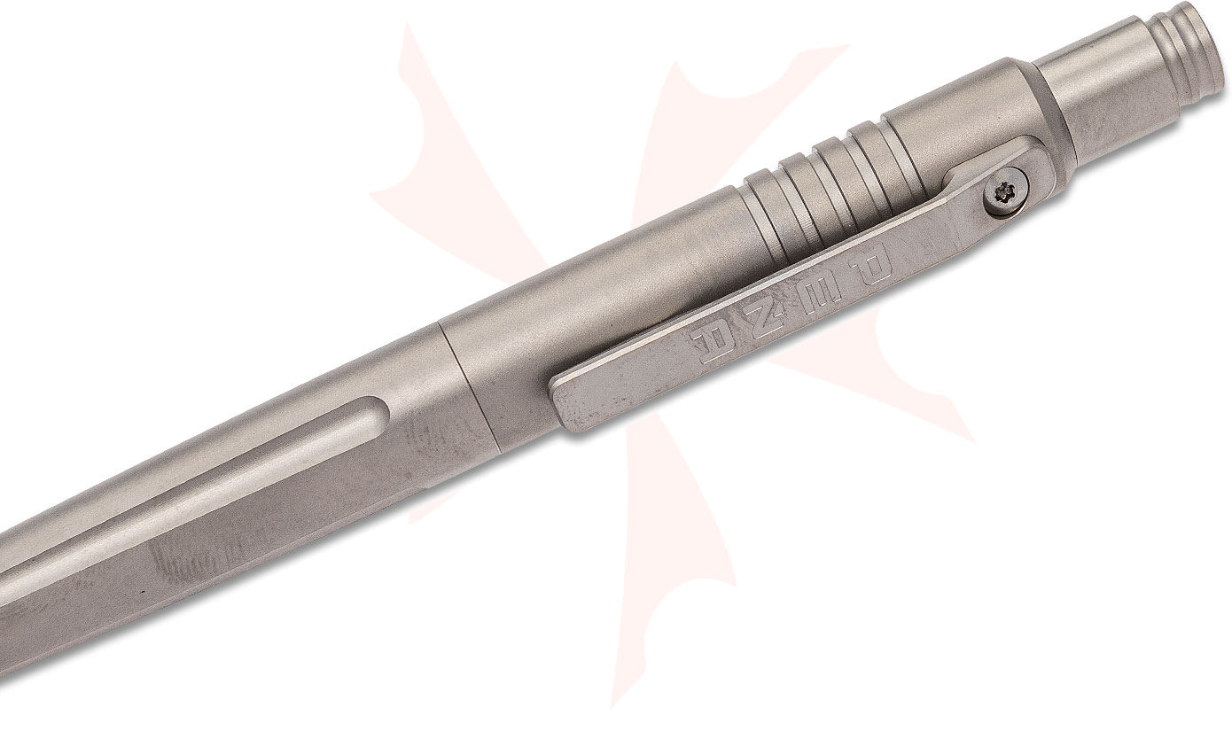 Enrique Pena X Series Click Pen, Bead Blasted Titanium, 5.75