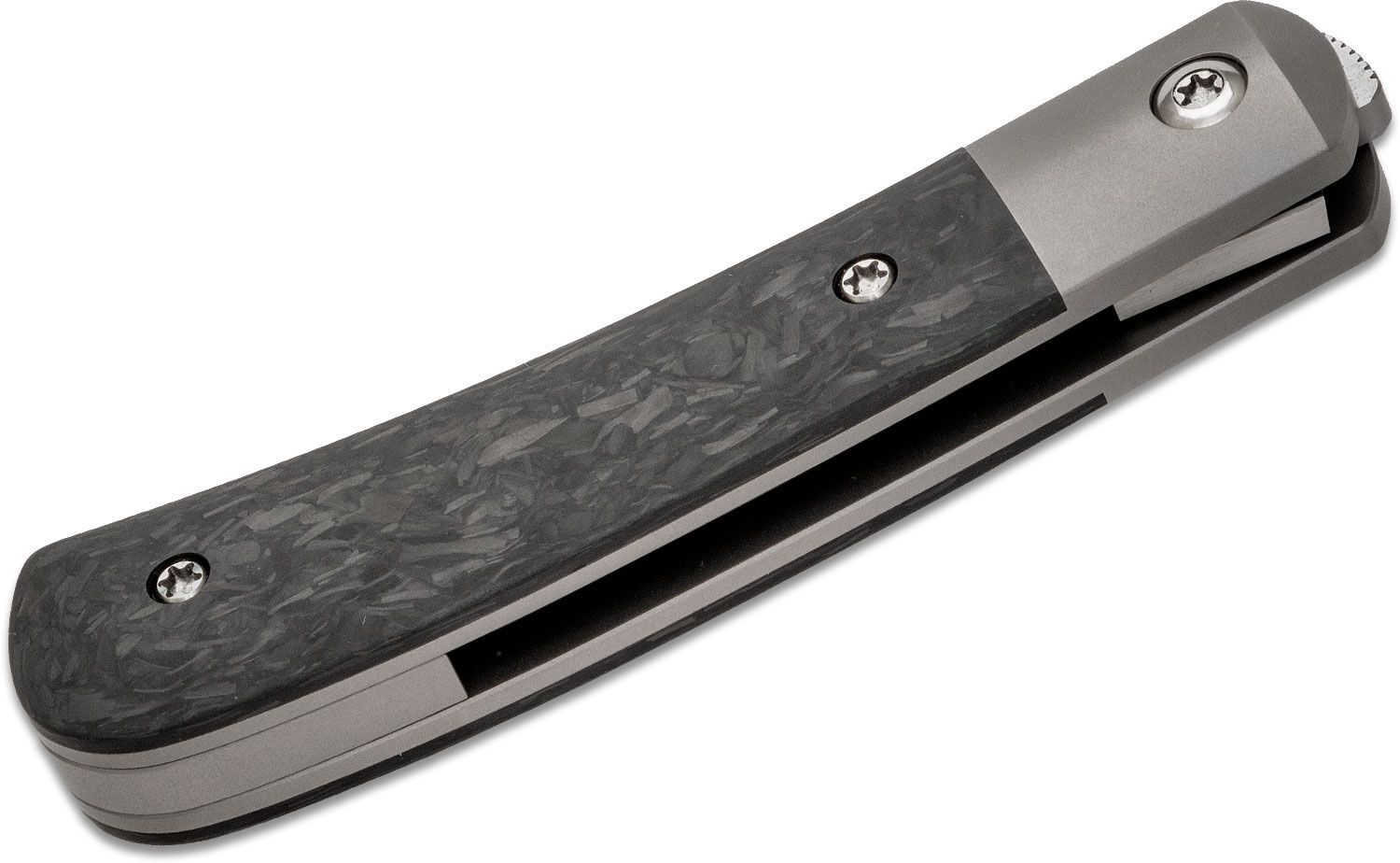 Enrique Pena X Series Trapper Front Flipper Knife 2.75" M390 Clip Point Blade, Marble Carbon ...