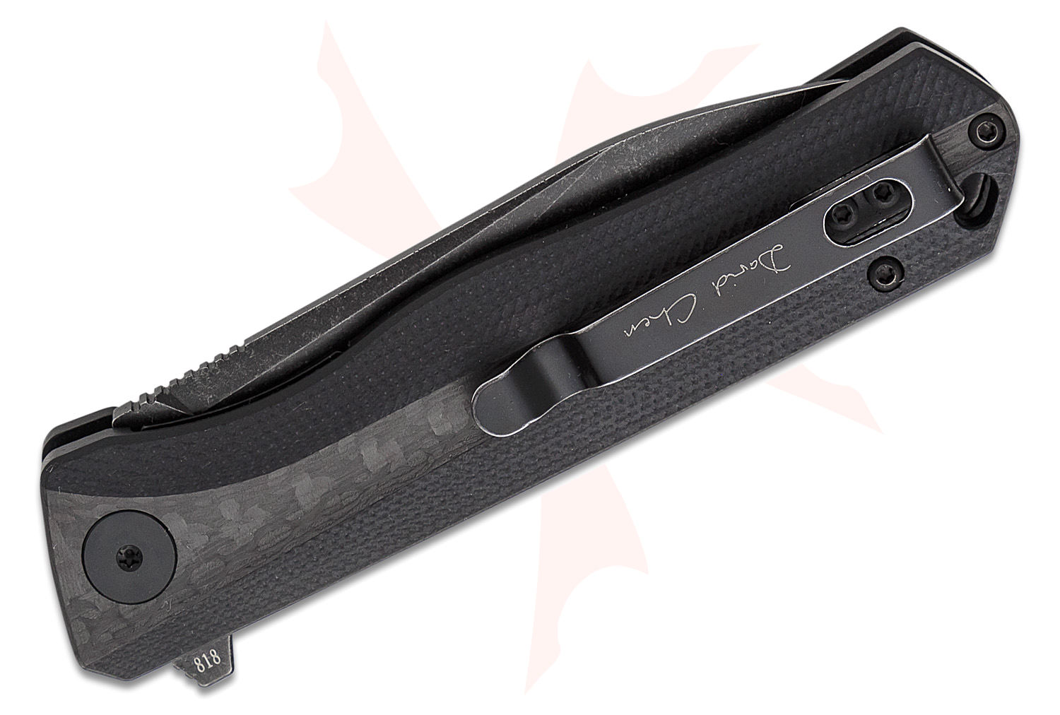 Petrified Fish PF818 Forward Linerlock Flipper Knife 3.54" D2 Black ...