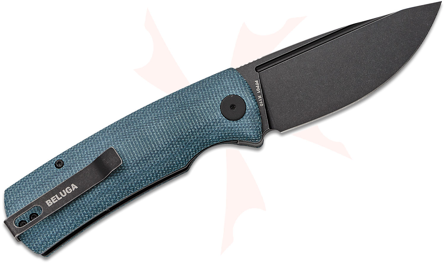 Petrified fish PFP01 Beluga 折りたたみナイフ3.62インチK110サテン