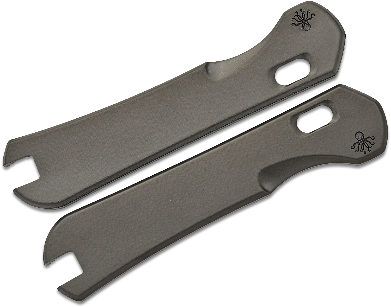 Piratech Knives Bead Blast Black DLC Titanium Scales - KnifeCenter
