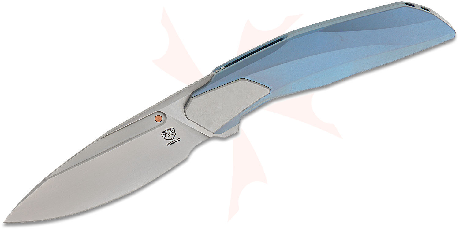 キムホノ Poikilo Blade VK-Flow Standard 1 Frame Lock Front Flipper Knife