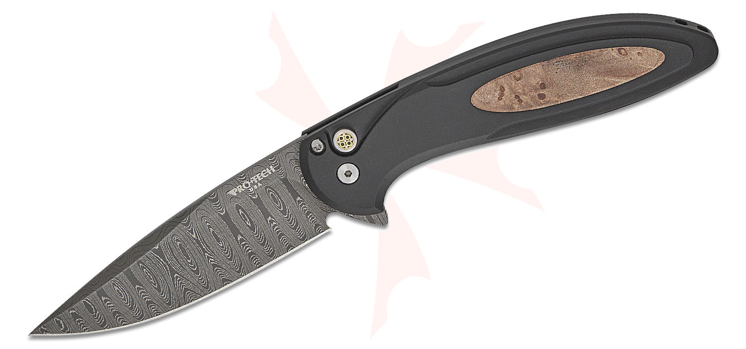 Pro-Tech Custom Cambria 2 Button Lock Flipper Knife 3.375