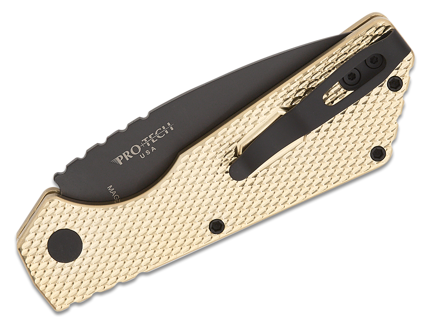 Pro-Tech Strider PT236 PT& AUTO Folding Knife 3.05" CPM-MagnaCut Black ...