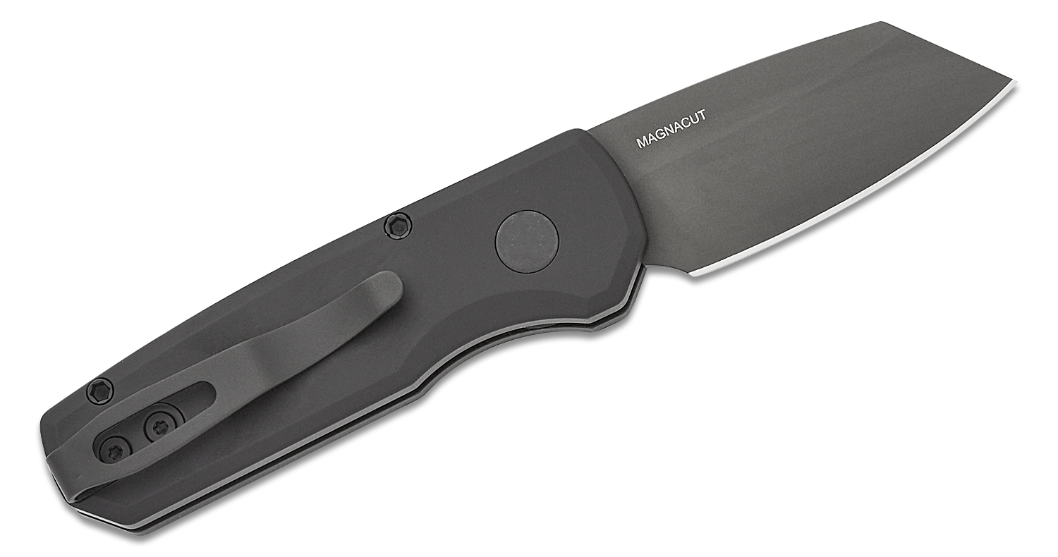 ProTech R5403 Runt 5 AUTO Folding Knife 1.94" CPMMagnaCut Black DLC