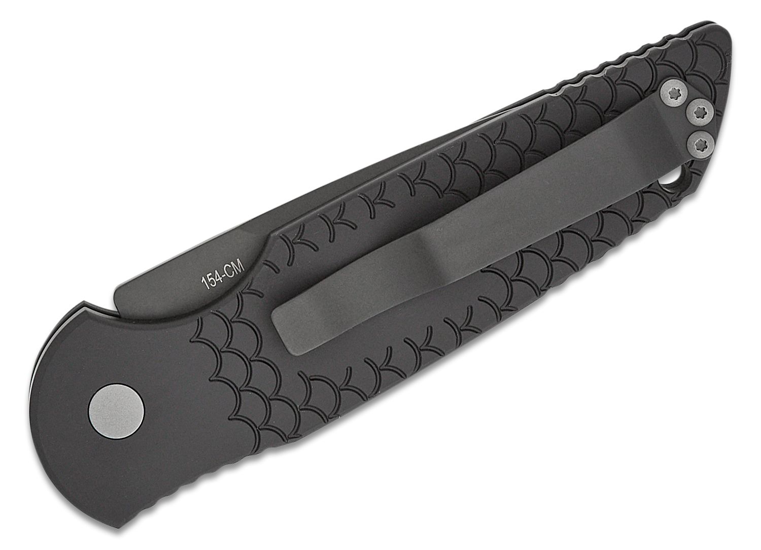 Pro Tech TR 5 Tactical Response Automatic Black Fish Scale 3 25 Black X 1  Knife Information
