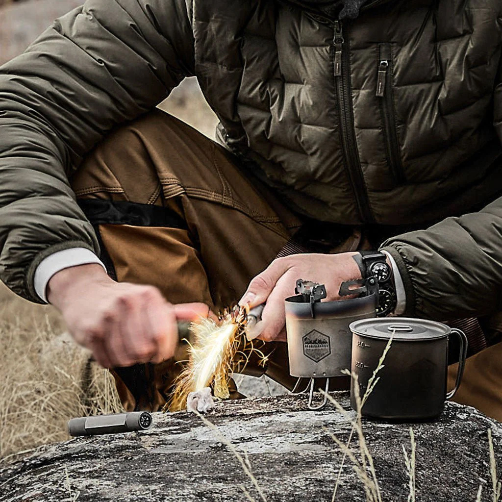 Prometheus Design Werx PDW Ti-SFR Stubby Ferro Rod Fire Steel