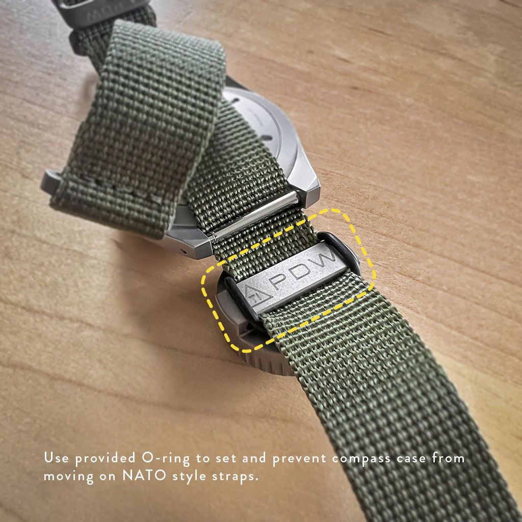 Titanium watch band online compass