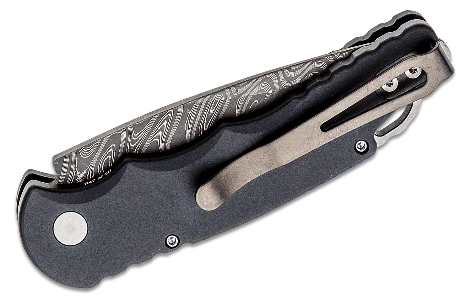 Protech Custom TR-2 Big 5 Set Automatic Knives Stainless Steel (Damascus) -  Blade HQ