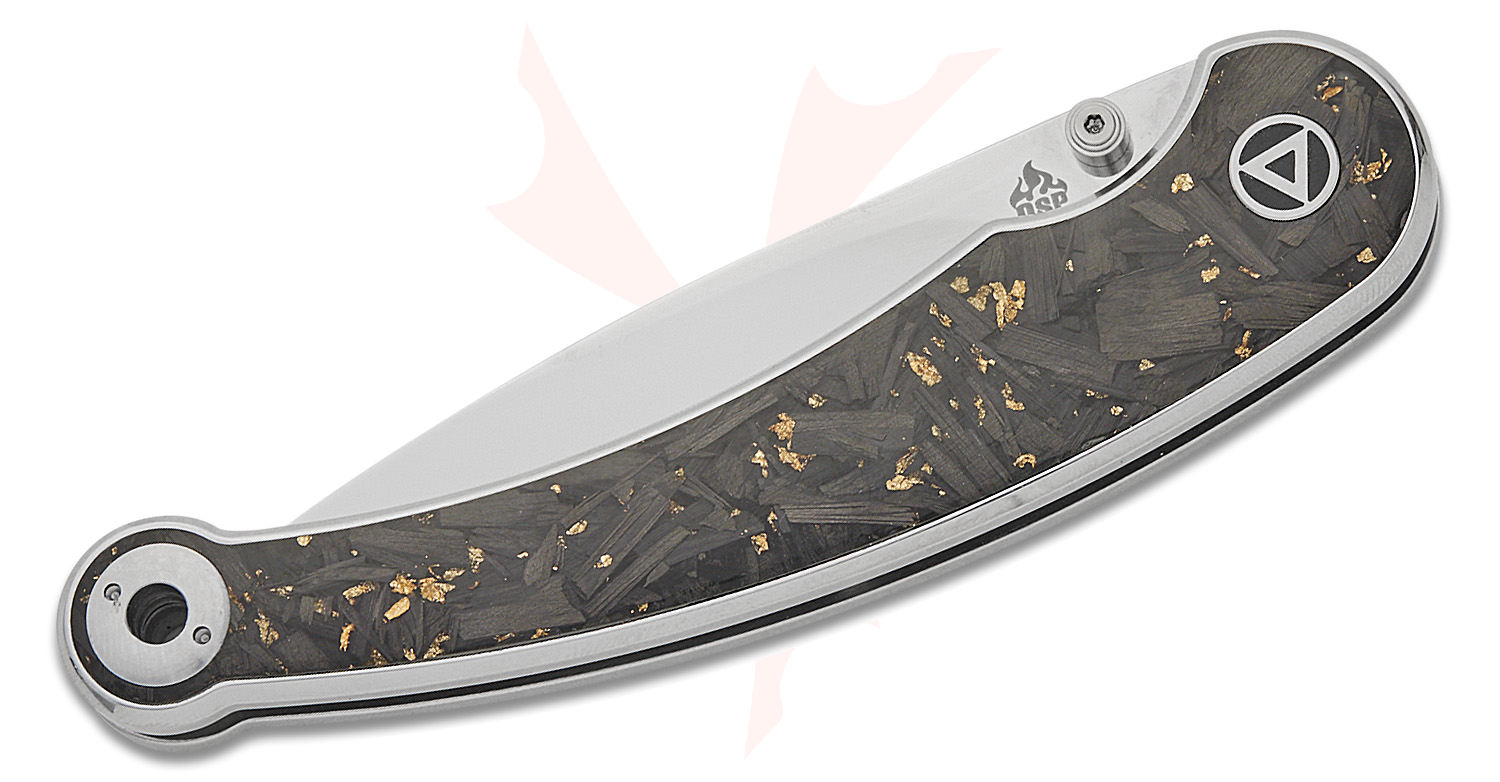 QSP Knives Dolphin Liner Lock Folding Knife 3.15" 14C28N Mirror