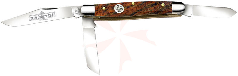Queen Curly Zebra African Hardwood #9CZ Large Stockman, 4