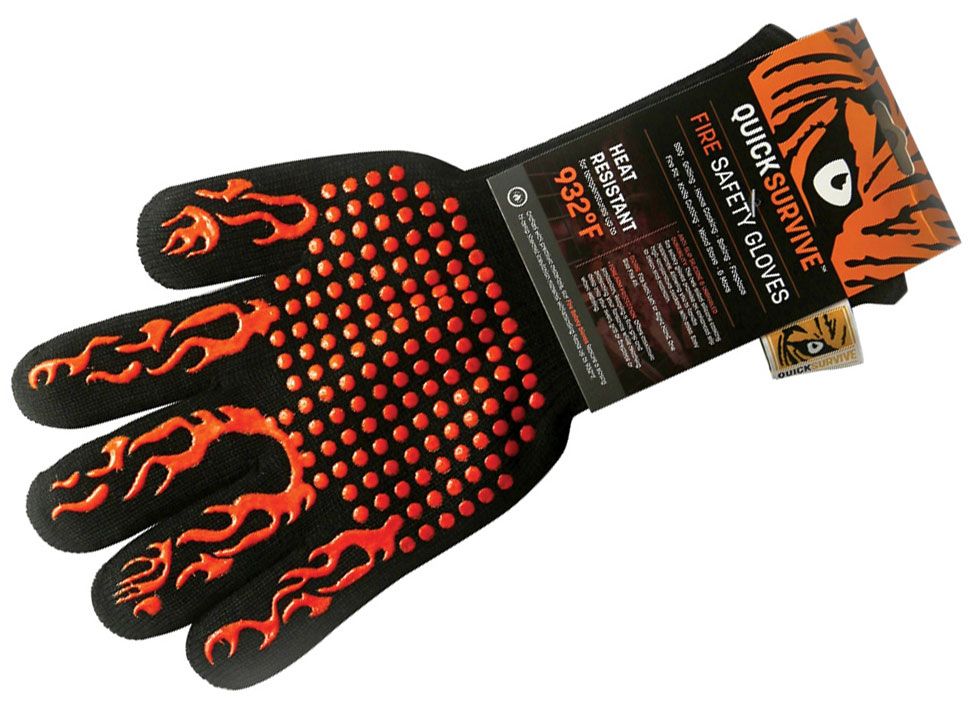 Enjoy Free Worldwide Shipping QUICKSURVIVE - Heat Resistant Fire Safety  Glove, knife safety gloves 