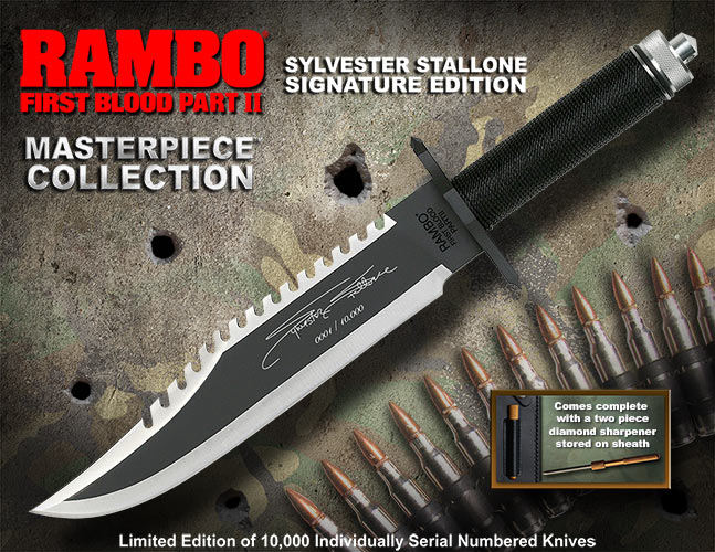 Rambo First Blood Part II Sylvester Stallone Signature