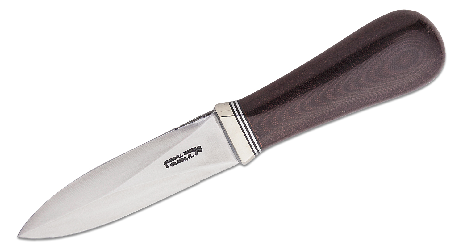 Randall Made Knives Custom Model 24 Guardian Fixed Blade Knife 4" Stainless Steel Double Edge