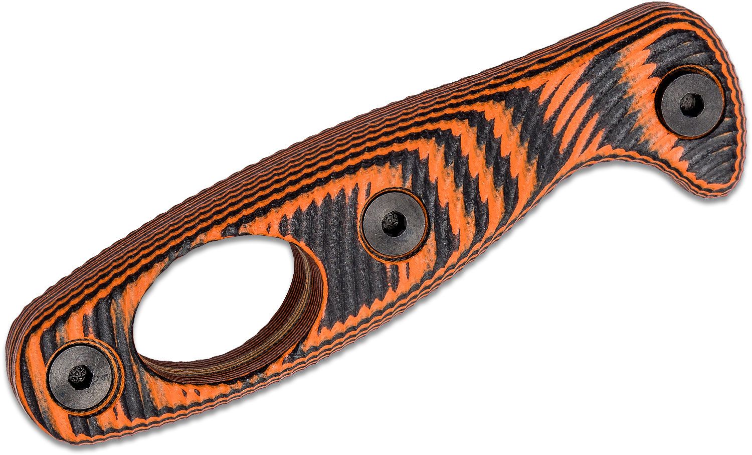 Knife Scales - G10 Orange & Black - 4 x 1 1/2 x 1/4 — WoodWorld