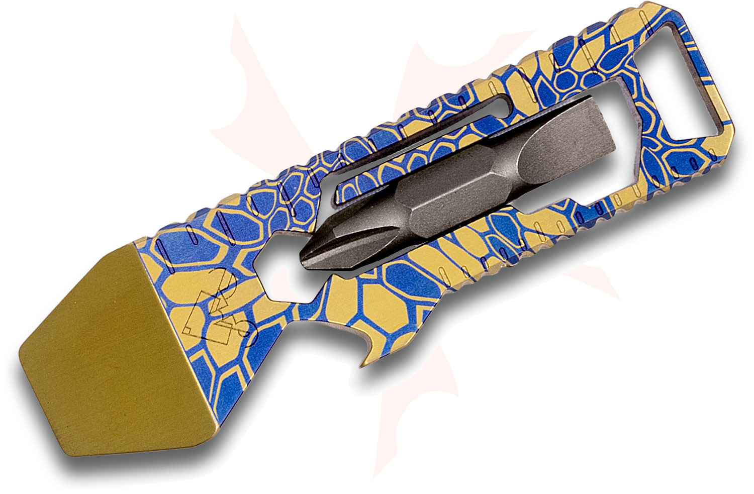 The Rat Bastard RB Tools and Design Enigma TAB, Laser Engraved Blue