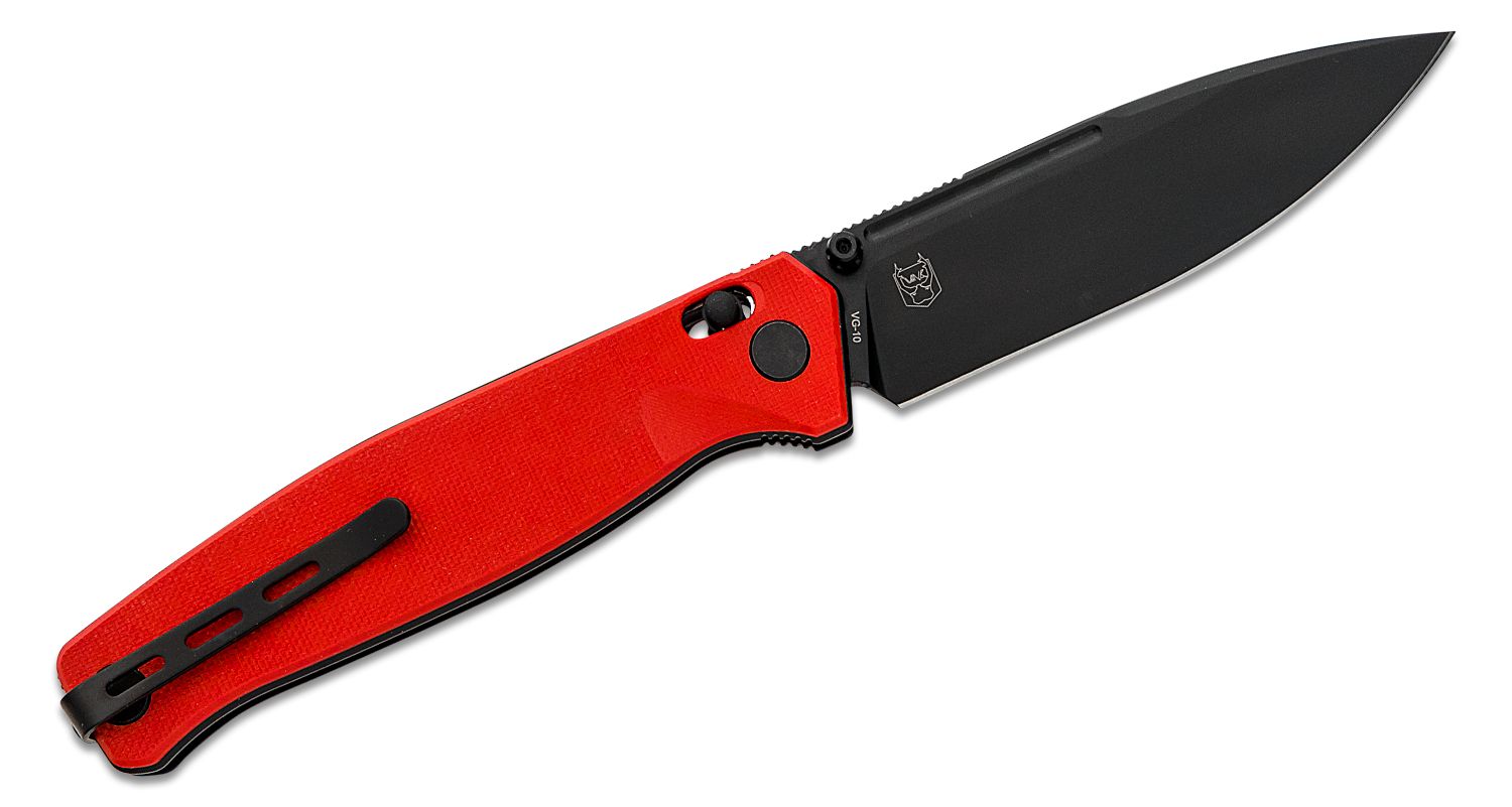 Knife Scales - G10 Red & Black - 4 x 1 1/2 x 1/4 — WoodWorld of Texas