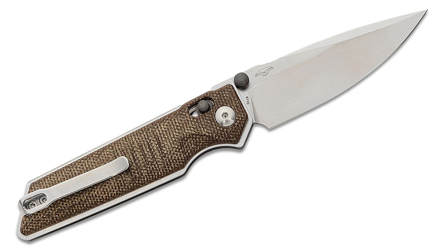 Real Steel Sacra: Black Drop Point Knife - Blade HQ