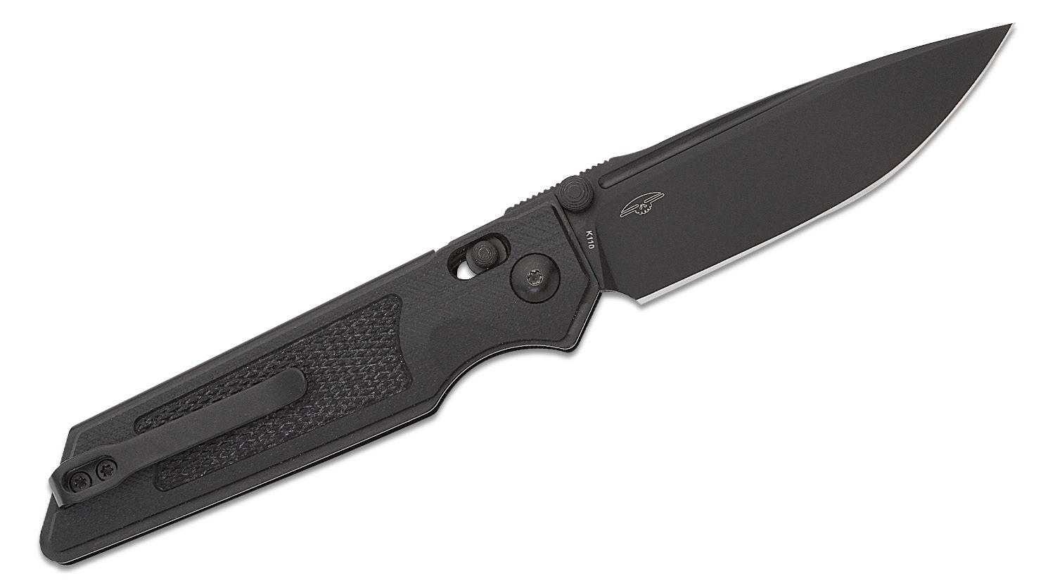 BSA G10 Serrated Knife, 3 1/2 Blade in oxidized Black 7CR17 Stainless  Steel with Black Anodized G10 Handle