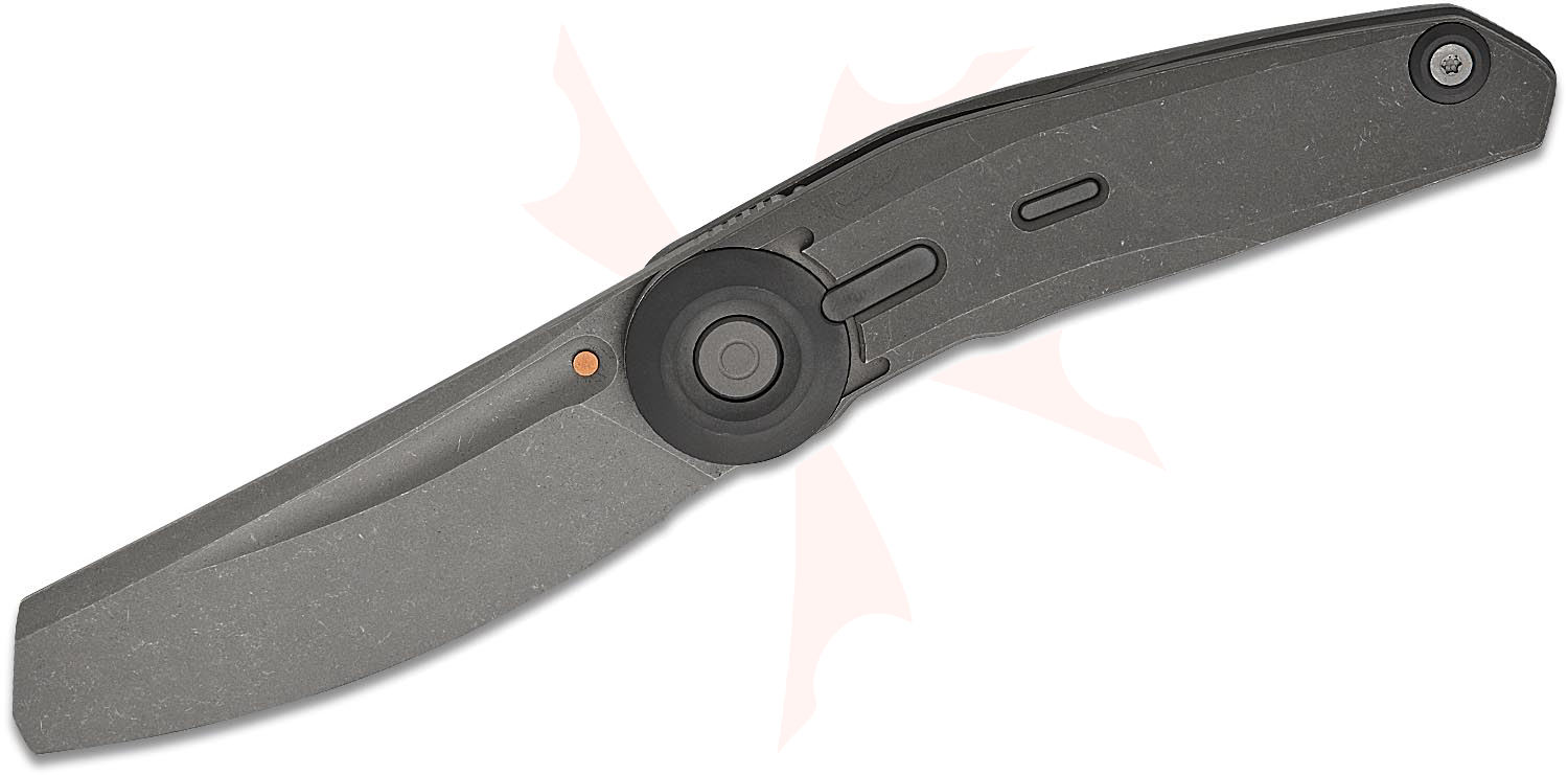  Ruutu グレー　115×180mm Reate Knives VULPEX Knives VK-CLU Liner Lock Front Flipper Knife