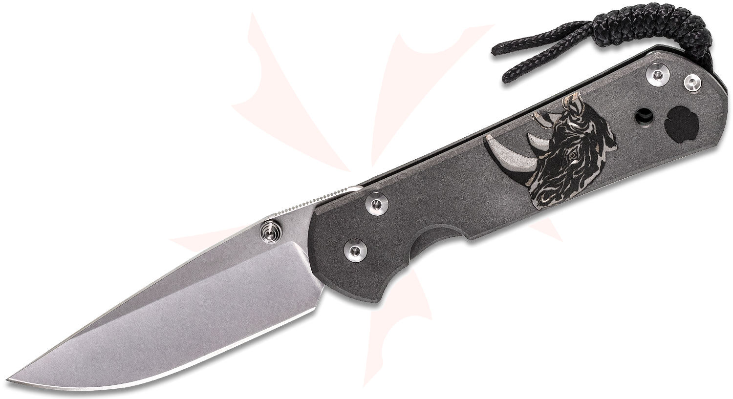 Chris Reeve Large Sebenza 21 Rhino CGG Folding Knife 3.625