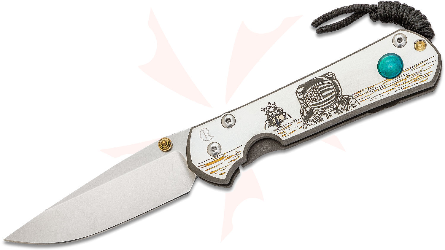 Chris Reeve Large Sebenza 21 Lunar Landing CGG Folding Knife 3.625