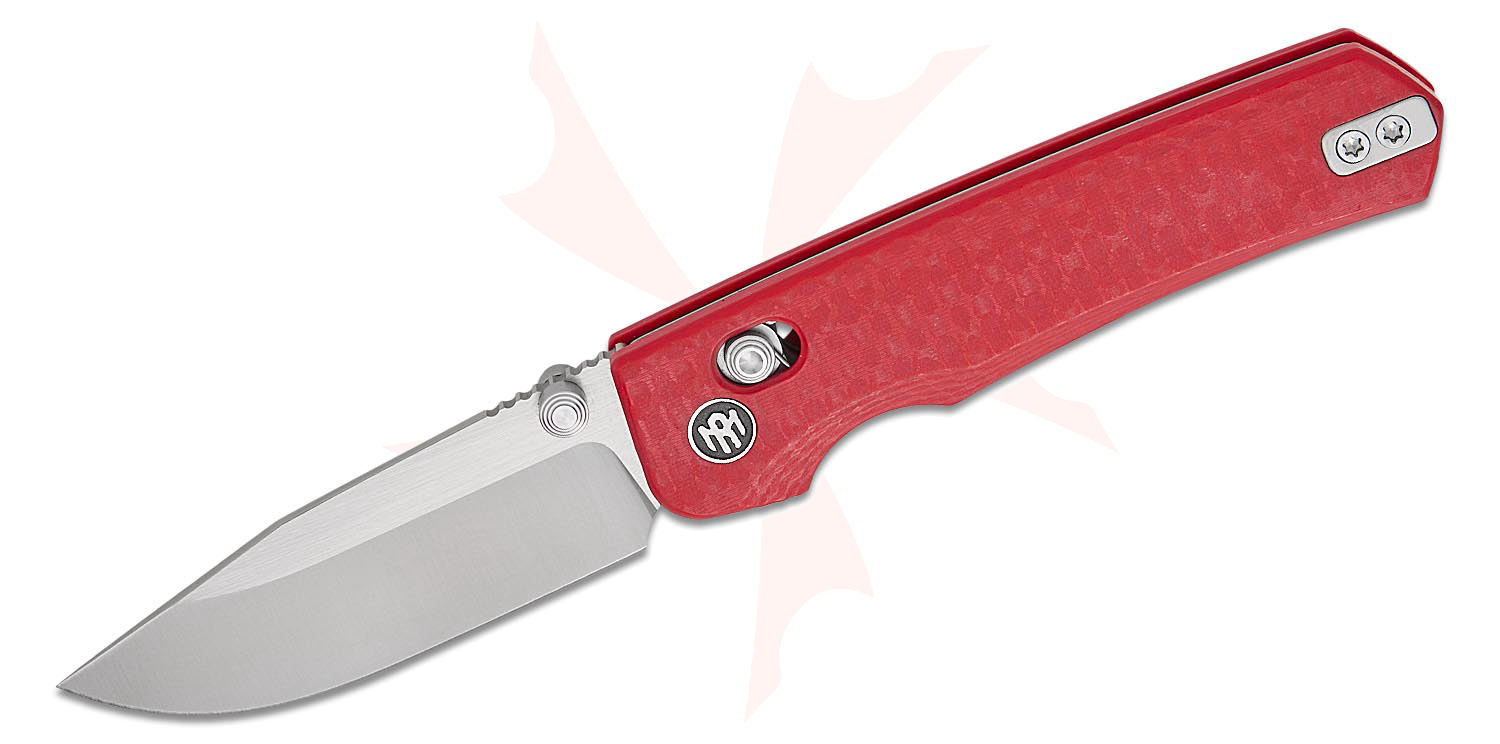 [新品]ReFa ダブルレイ レッド Remette Knives RT-Aurora Crossbar Lock Folding Knife 2.97