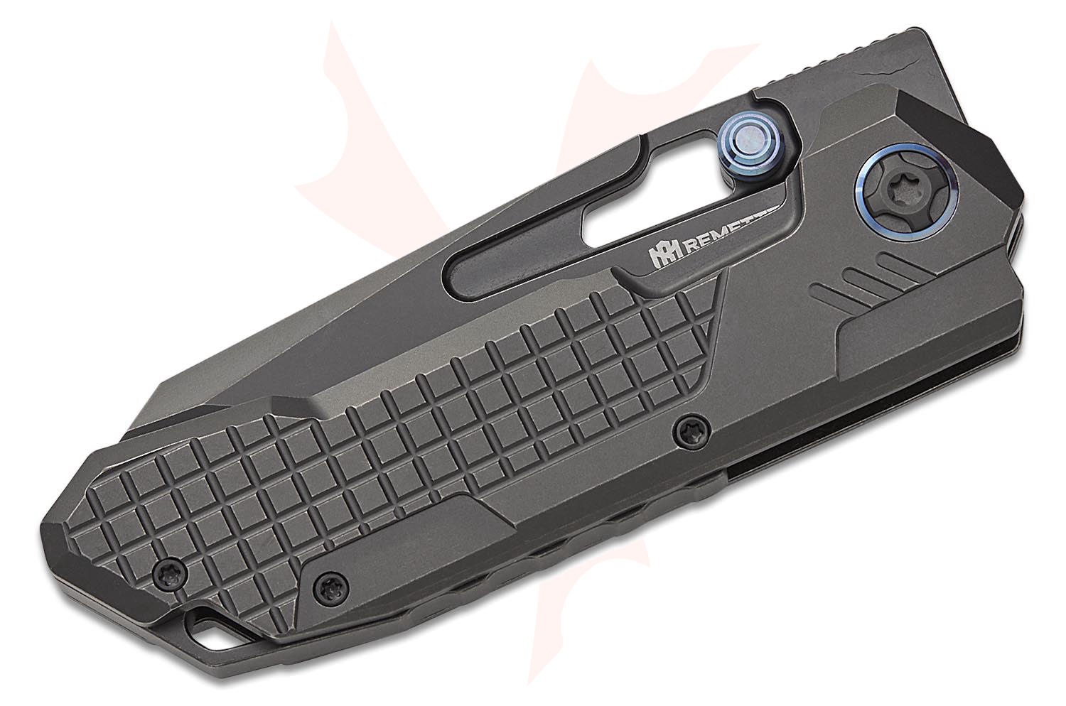 Remette Knives RT-Cool Leopard Frame Lock Front Flipper Knife 3.54