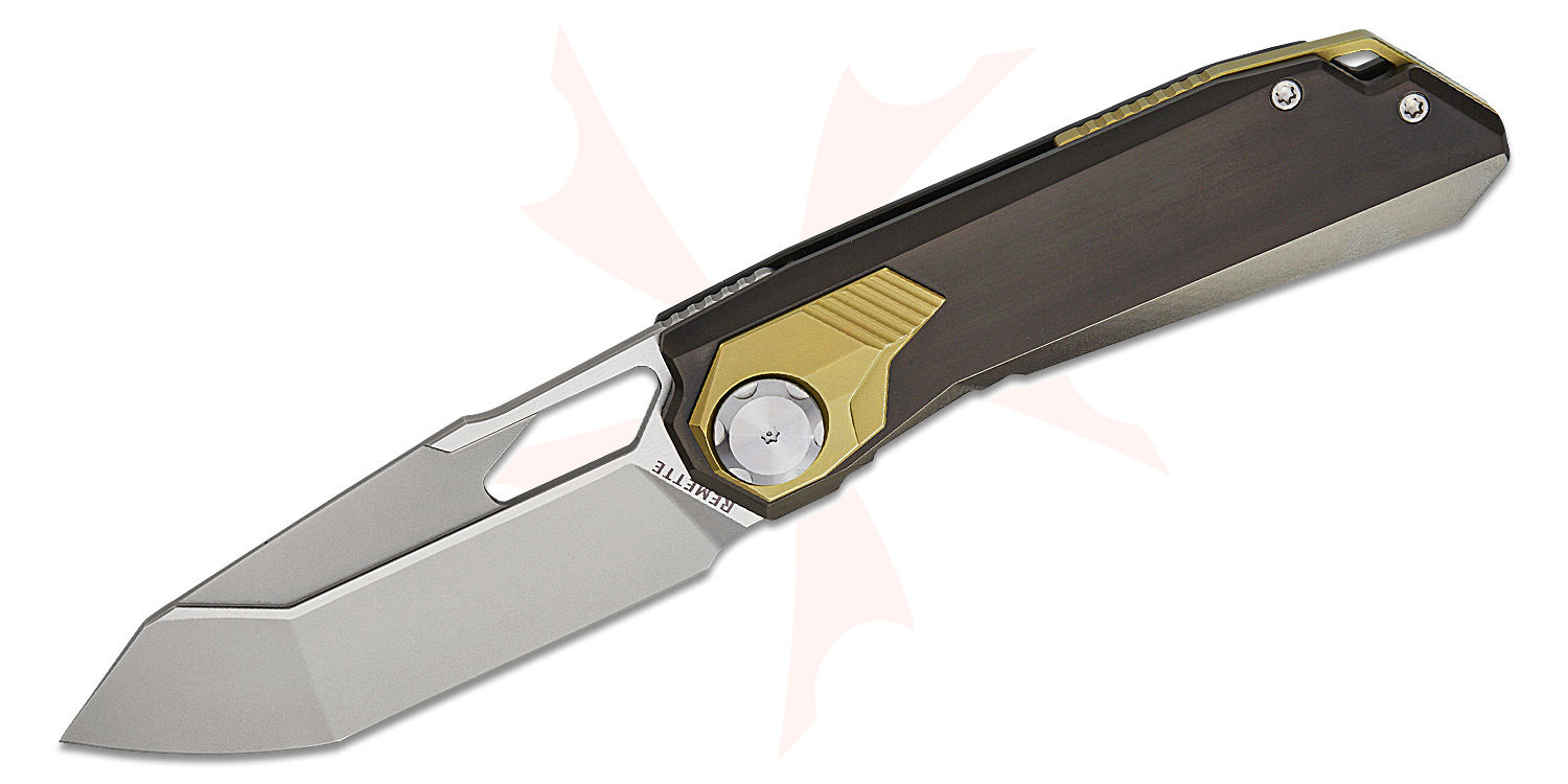 Remette Knives RT-Peregrine Falcon Button Liner Lock Front Flipper
