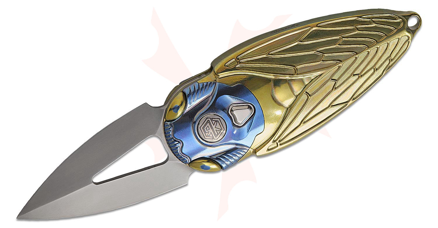 ニキータ様 Rike Knife Cicada Miniature Keychain Button Lock Folding Knife