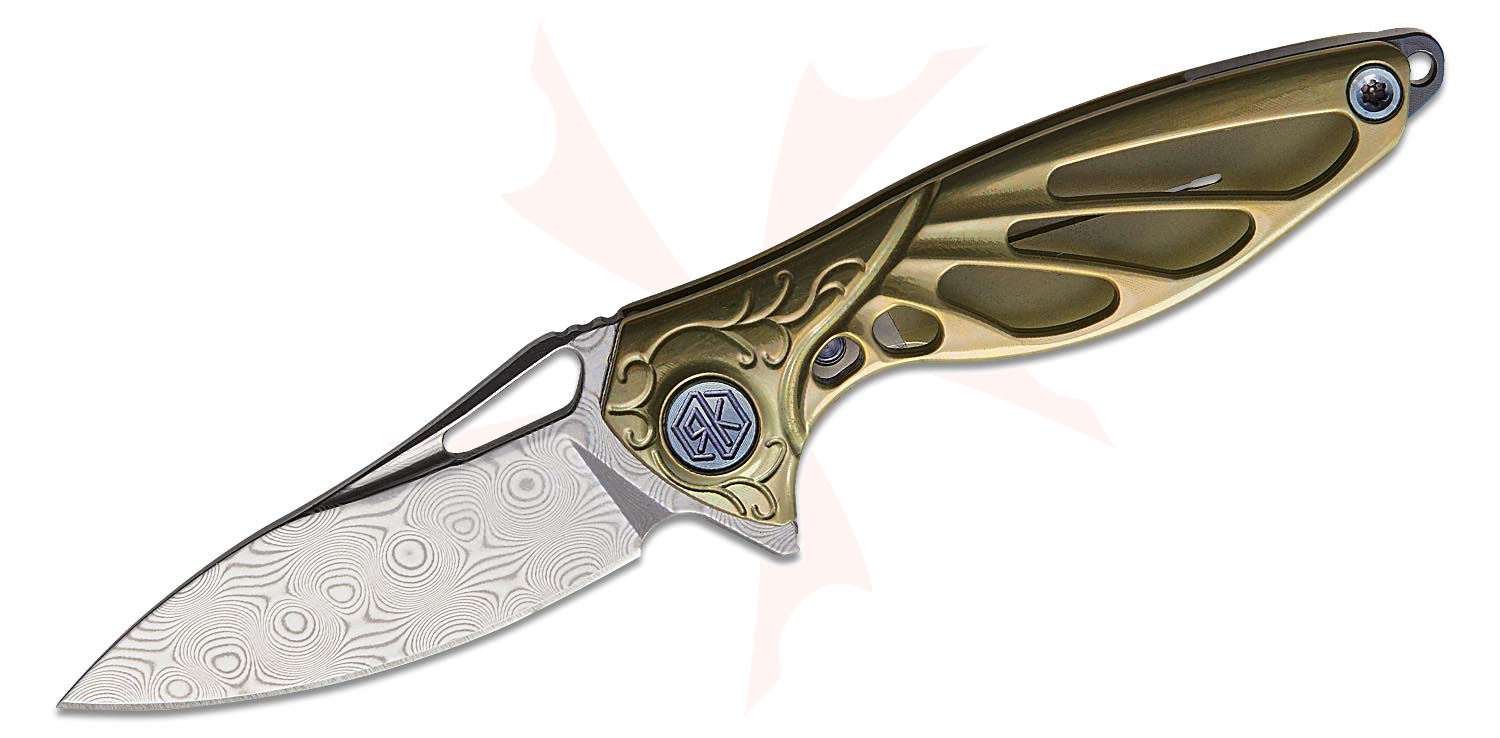 Rike Knife Hummingbird Miniature Keychain Flipper Knife 1.57