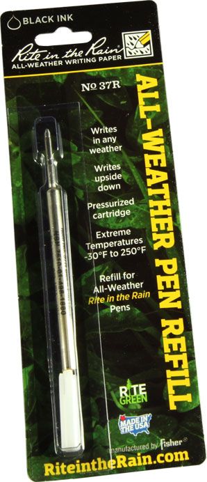 Rite in the Rain All Weather Pen Refill, Black - KnifeCenter - 37R