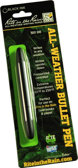 Rite in The Rain 96 All-Weather Bullet Pen Black